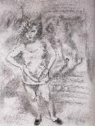 Jules Pascin Libaja at the front of Mirror Spain oil painting artist